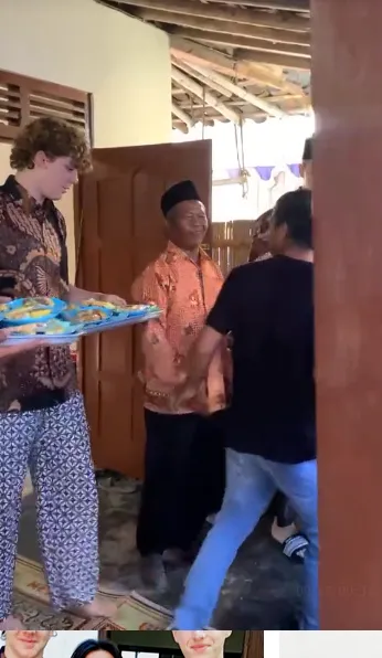 Momen bule ikut jadi pelayan jamuan nikahan © 2024 TikTok