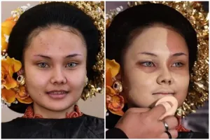 Hasilnya rapi dan flawless, MUA ini bagikan tutorial makeup wedding sat-set dengan waktu 15 menit