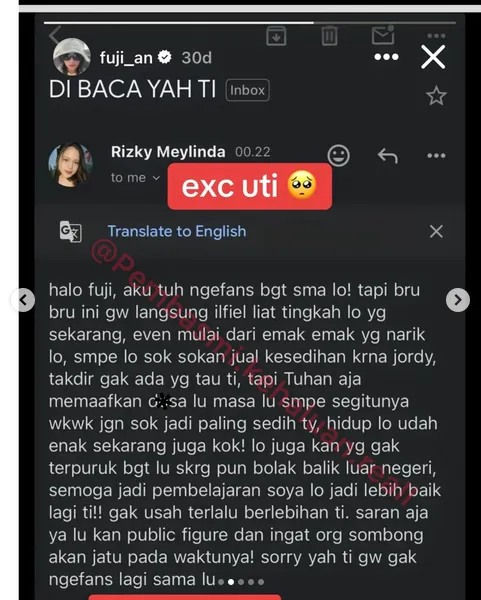 Fuji dicap sombong tak terima Joddy berbagai sumber