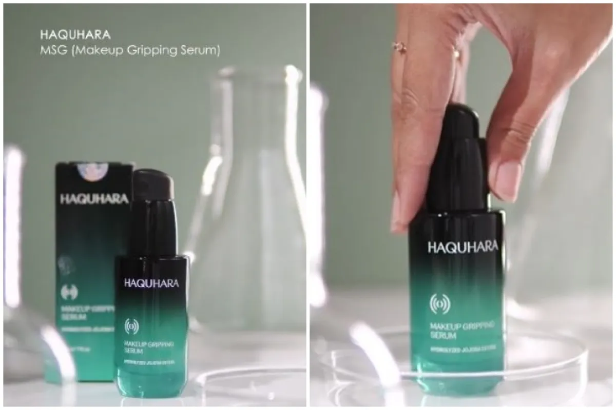 Review Haquhara Makeup Gripping Serum diklaim bikin makeup tak mudah geser dan skin prep jadi sat set