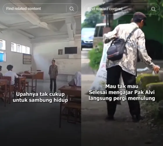 kisah Pak Alvi jadi guru honorer © TikTok kisah Pak Alvi jadi guru honorer © TikTok
