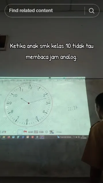 momen murid SMK tak bisa baca jam analog © TikTok momen murid SMK tak bisa baca jam analog © TikTok