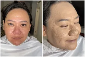 Transformasi cewek wajah bopeng dirias jadi pengantin ini hasilnya bikin pangling, auto jadi mulus