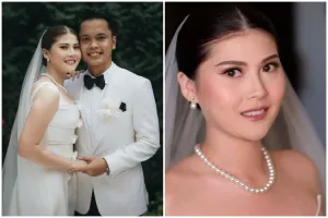 Anggun dengan riasan simpel saat nikah, eye makeup Mitzi Abigail cuma pakai produk lokal Rp100 ribuan