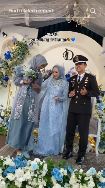 momen pengantin rela kabur dari resepsi © TikTok