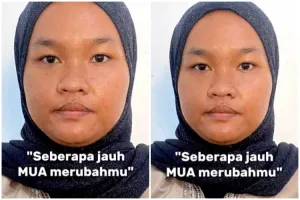 Transformasi cewek wajah bulat bertekstur dirias jadi pengantin Jawa, hasilnya dikira beda orang