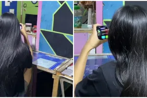 Viral sosok cowok berwajah uniseks, netizen sebut perpaduan wajah Paula Verhoeven dan Andhika Pratama