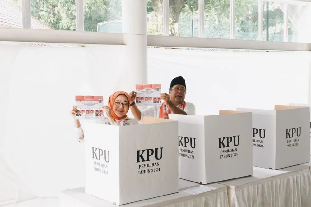 Reaksi Pramono Anung-Rano Karno saat unggul hasil quick count © 2024 Instagram