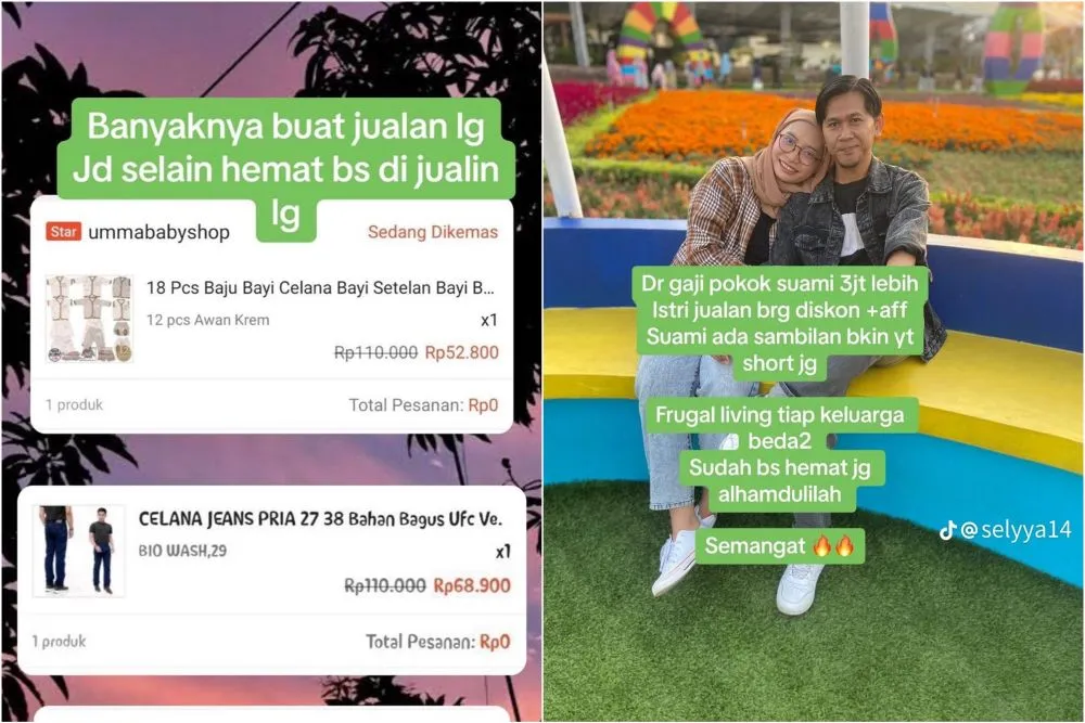 ibu 3 anak frugal living © TikTok