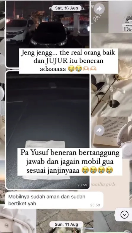 Viral pasutri nitip mobil ke satpam ini curi atensi © 2024 Instagram Viral pasutri nitip mobil ke satpam ini curi atensi © 2024 Instagram
