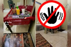 Potret kos fasilitas kamar mandi dalam ini bikin bingung penghuninya, bau buang hajat auto kecium