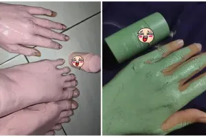 Pengin punya kulit glowing secara instan, 6 potret kocak orang pakai masker wajah bikin tepuk jidat