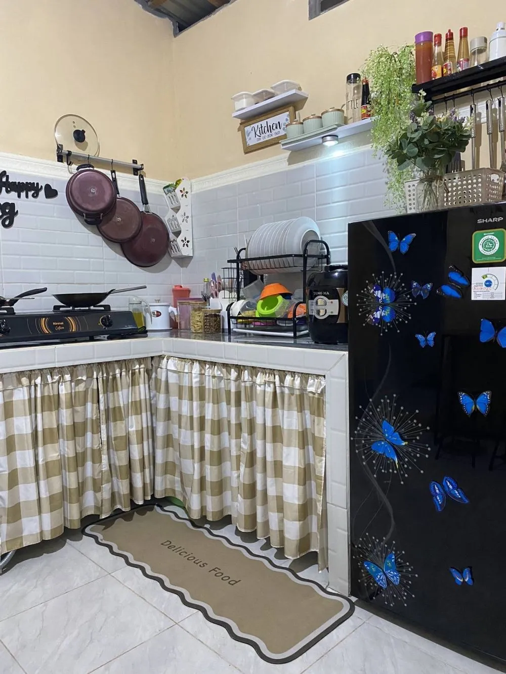 dapur minimalis tanpa kitchen set © TikTok dapur minimalis tanpa kitchen set © TikTok