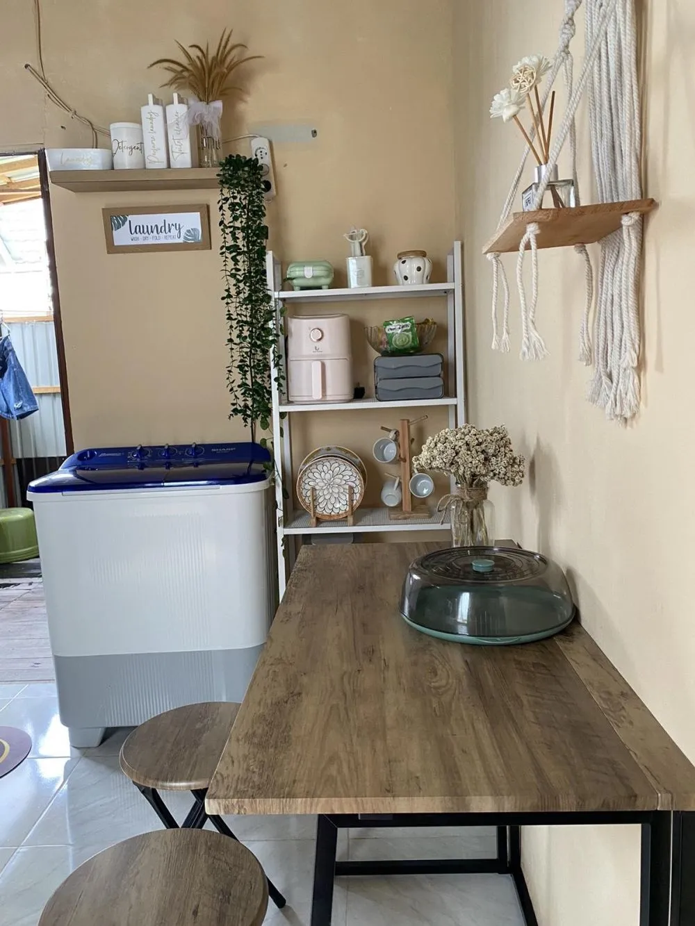 dapur minimalis tanpa kitchen set © TikTok dapur minimalis tanpa kitchen set © TikTok