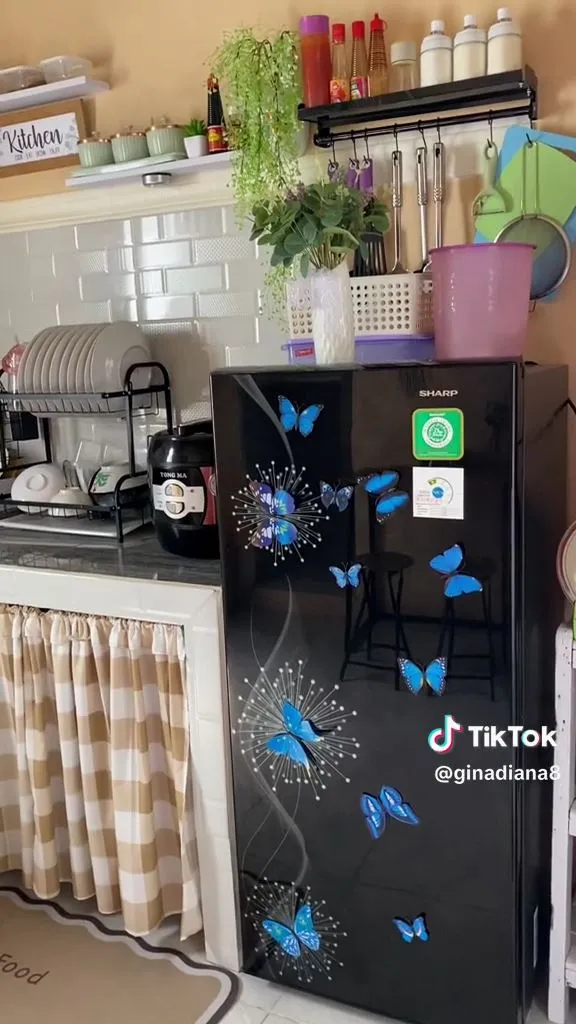 dapur minimalis tanpa kitchen set © TikTok dapur minimalis tanpa kitchen set © TikTok