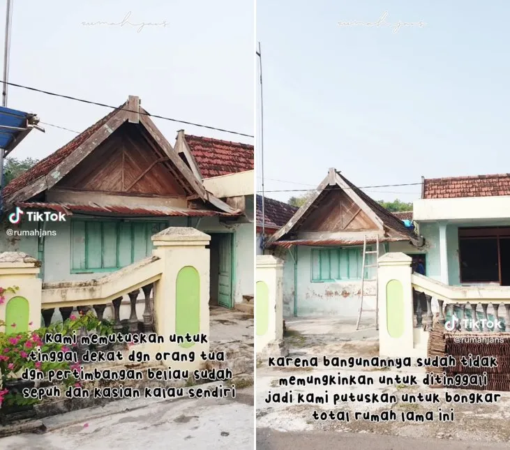renovasi rumah nenek © TikTok