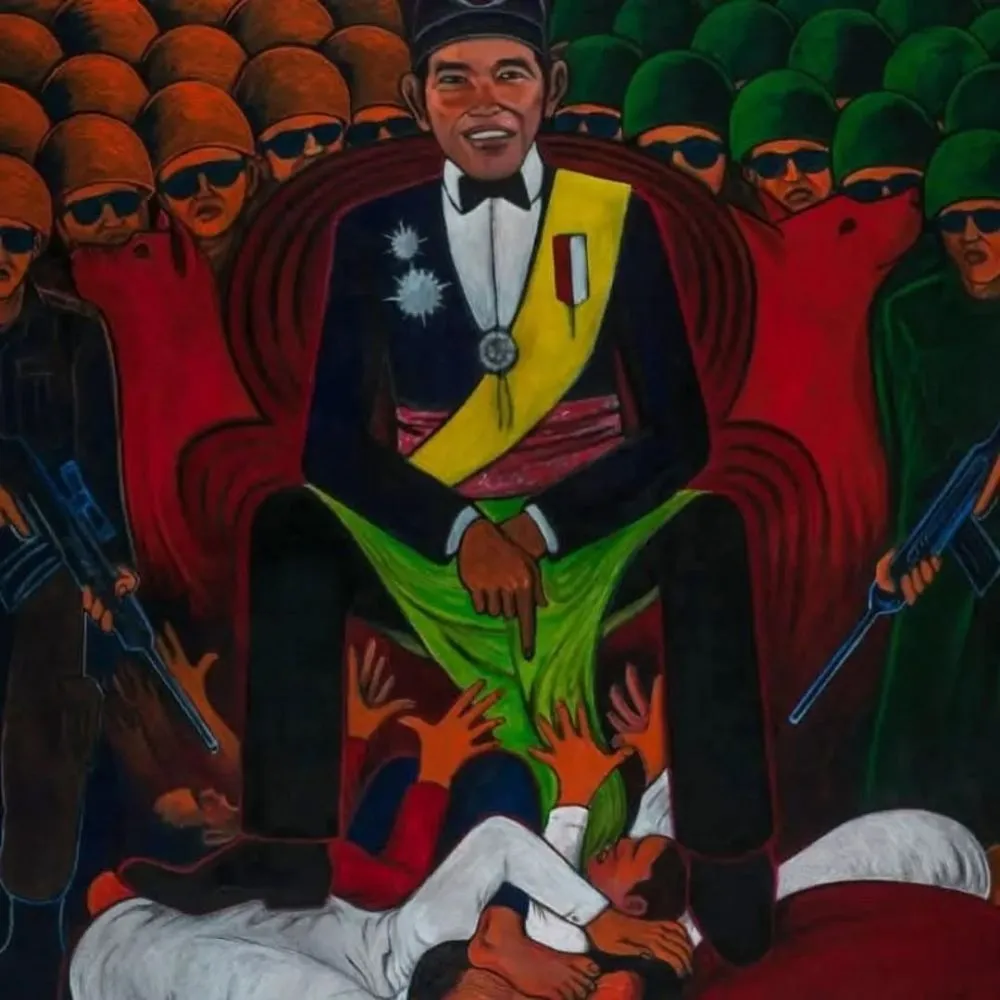 lukisan karya yos suprapto mirip jokowi © 2024 Instagram lukisan karya yos suprapto mirip jokowi © 2024 Instagram