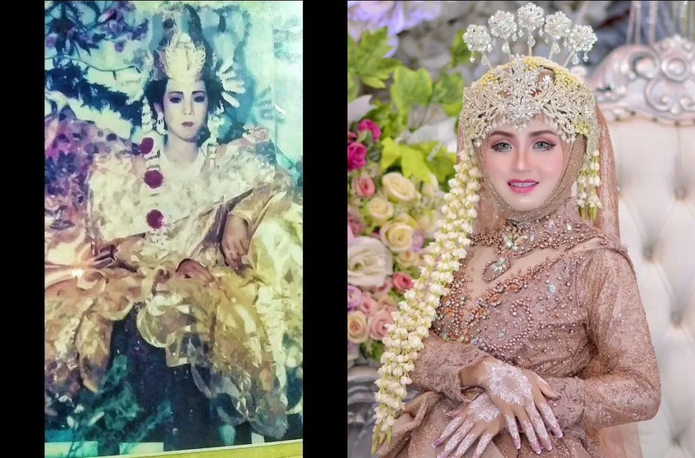 beda makeup pengantin dulu sekarang © TikTok beda makeup pengantin dulu sekarang © TikTok