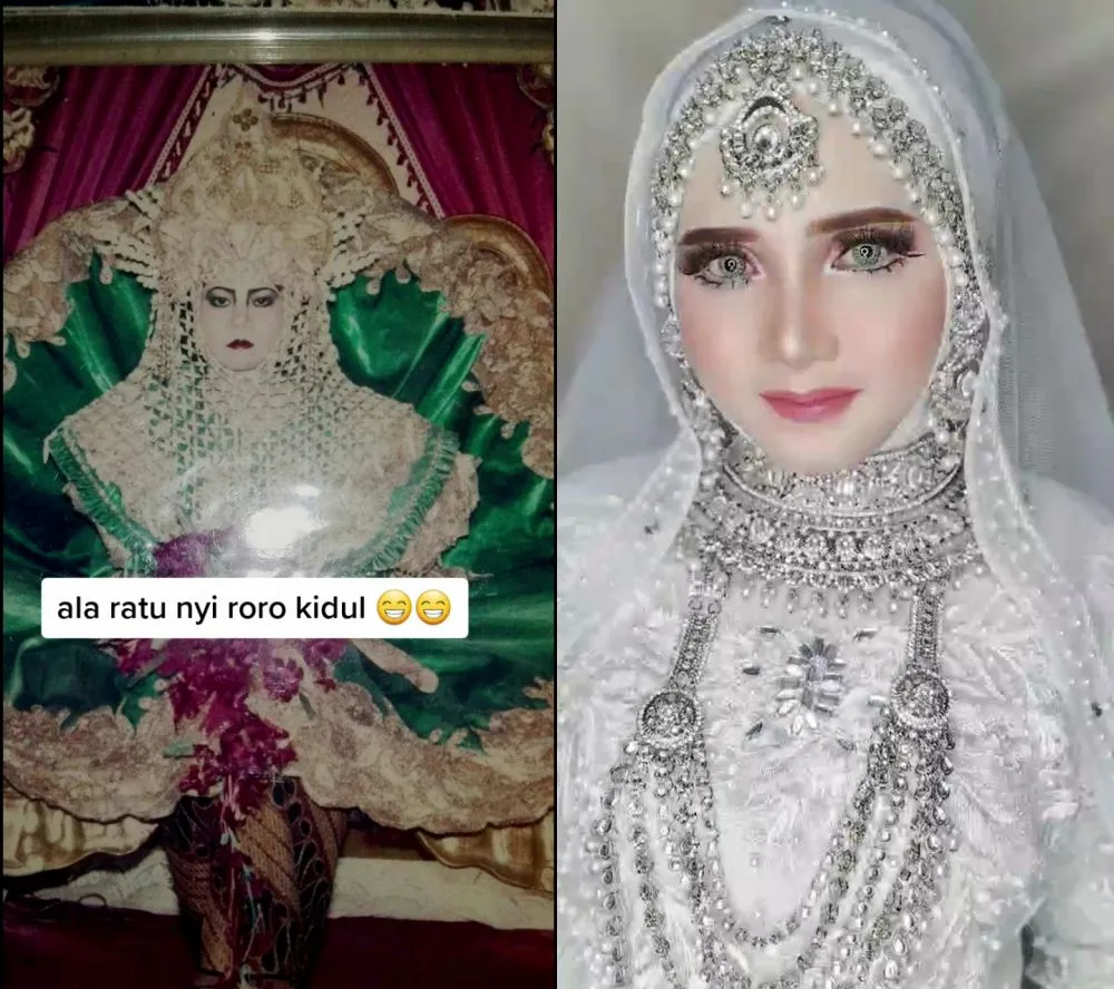 beda makeup pengantin dulu sekarang © TikTok beda makeup pengantin dulu sekarang © TikTok
