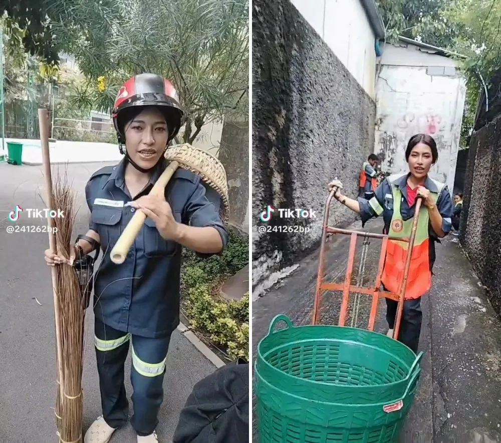 tukang sapu cantik © berbagai sumber