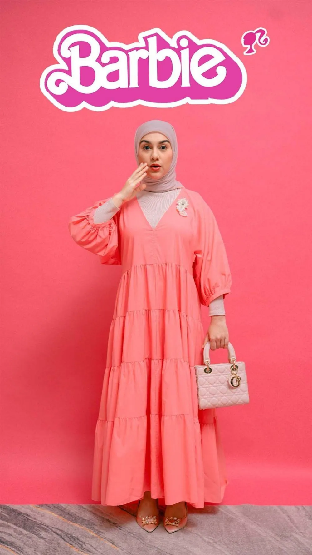 seleb berhijab dandan ala Barbie © berbagai sumber