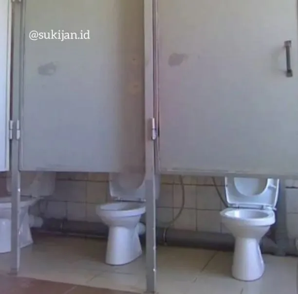 Potret kocak desain pintu toilet Berbagai sumber