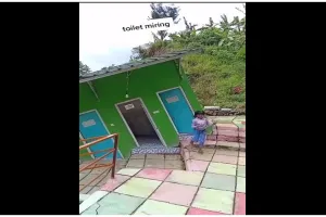 Nggak habis pikir, 11 potret desain toilet ini anehnya kebangetan, dari miring sampai pemandangan alam