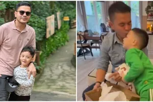 Haldy Sabri beri hadiah sepatu ke Air Rumi, panggilan putra Irish Bella ke ayah sambungnya bikin gemas