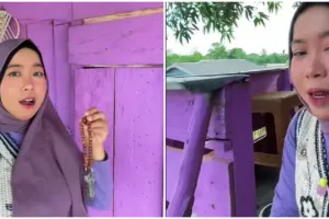 Wanita ini bangun rumah pohon, 7 potret interiornya bikin si pecinta ungu mupeng