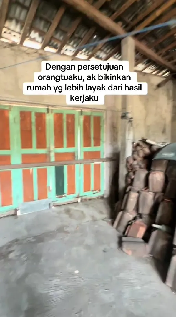 Wanita ini makeover rumah bak gudang © TikTok