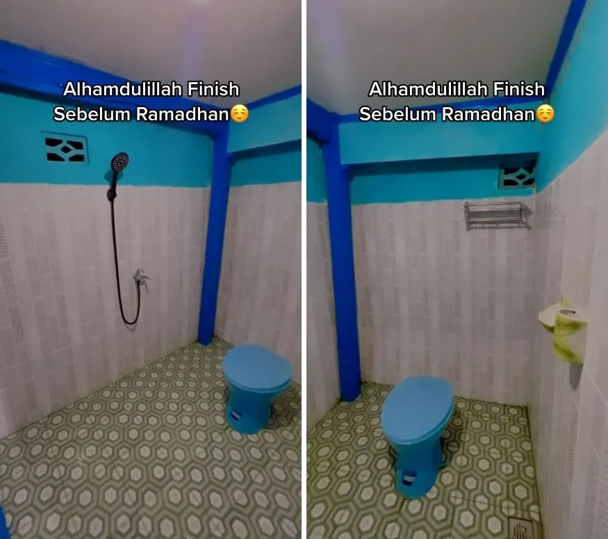 renovasi kamar mandi buluk © TikTok renovasi kamar mandi buluk © TikTok