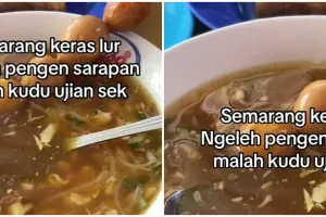 Tulisan menu warung soto di Semarang ini berasa soal matematika, niatnya mau makan malah dibuat puyeng