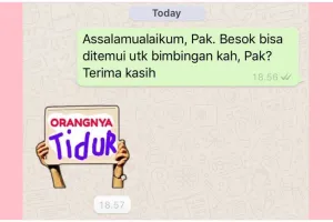Bukti usaha mahasiswa tua pengin cepat lulus, 11 chat lucunya dengan dosen pembimbing bikin ngenes