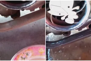 Trik mudah bersihkan karat di knalpot pakai 1 jenis minuman, tanpa perlu diampelas