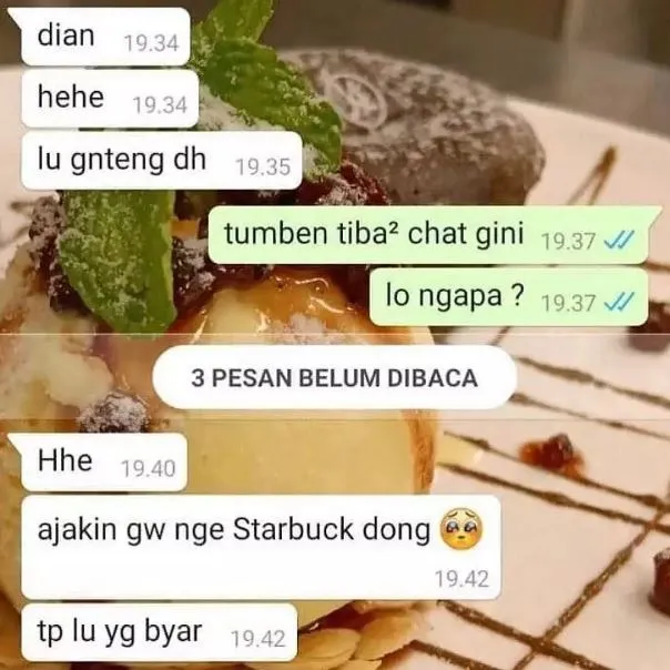 Chat lucu niatnya basa-basi doang Berbagai sumber