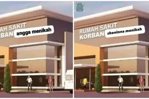 6 Potret kocak meme pernikahan Angga Yunanda dan Shenina Cinnamon, netizen syok