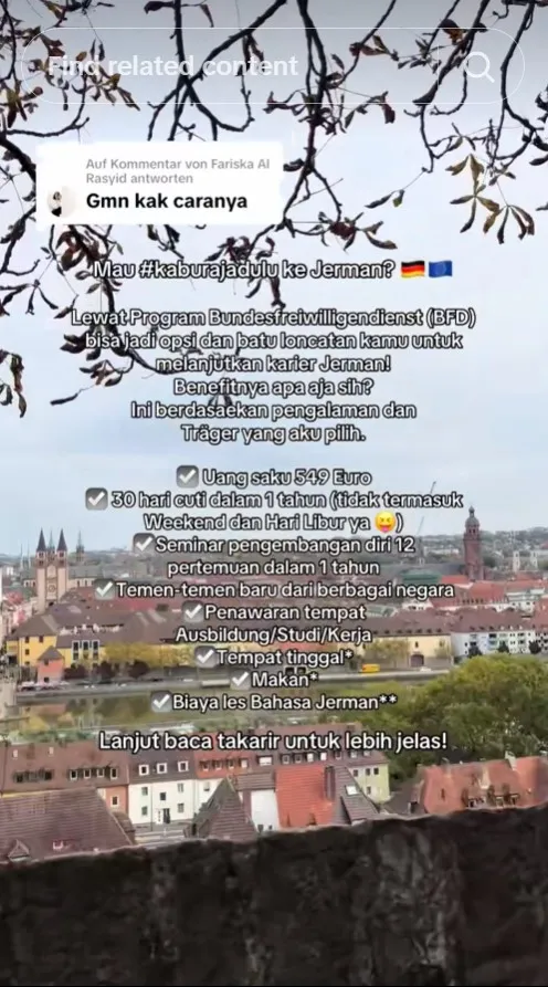 Resign PNS jadi pekerja sosial di Jerman © TikTok Resign PNS jadi pekerja sosial di Jerman © TikTok