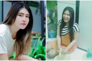 Meja kompornya tuai atensi, begini 9 potret dapur Via Vallen di kampung halaman yang megah dua lantai