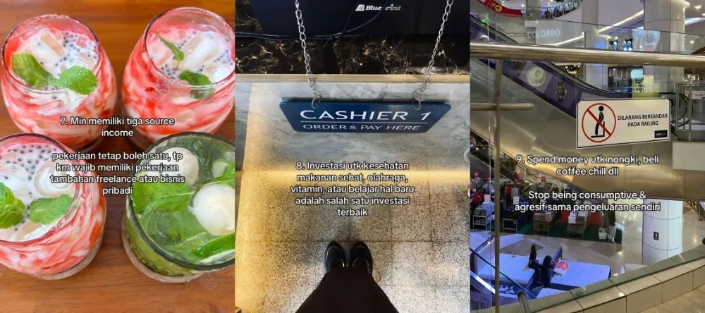 Viral pria bagikan tips atur keuangan © TikTok Viral pria bagikan tips atur keuangan © TikTok