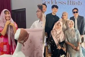 7 Potret Reni Effendi istri dr Richard Lee pakai hijab saat promosi bisnis produk hijab milik suami