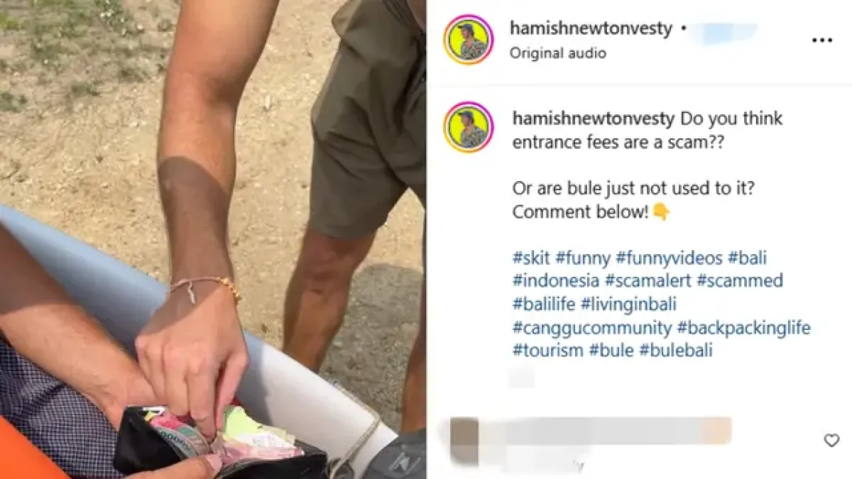 Pungli di destinasi wisata Indonesia dijadikan parodi oleh turis asing, memalukan!
