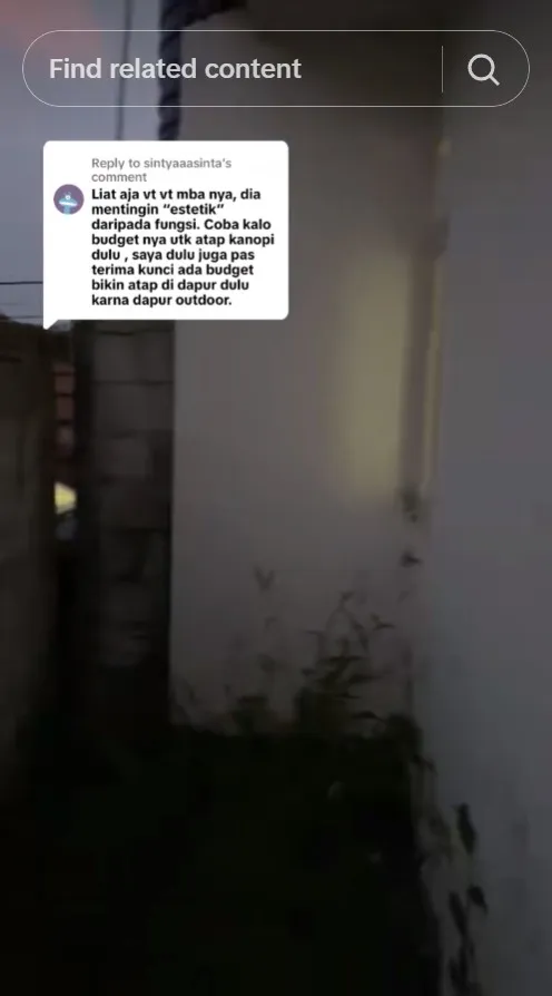 bikin dapur rumah subsidi tuai cibiran © TikTok