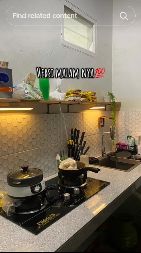 bikin dapur rumah subsidi tuai cibiran © TikTok
