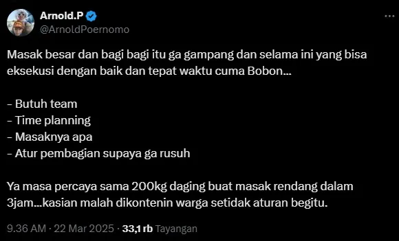 willie salim minta maaf konten rendang 200 kg © 2025 brilio.net willie salim minta maaf konten rendang 200 kg © 2025 brilio.net