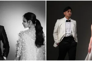 Siap nikah usai 4 tahun pacaran, 9 potret prewedding Harris Vriza dan Haviza Anjani berkonsep monokrom