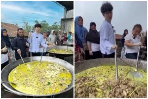 Tak kapok konten masak di Palembang dikritik, Willie Salim kini masak besar lagi, ini 9 momennya
