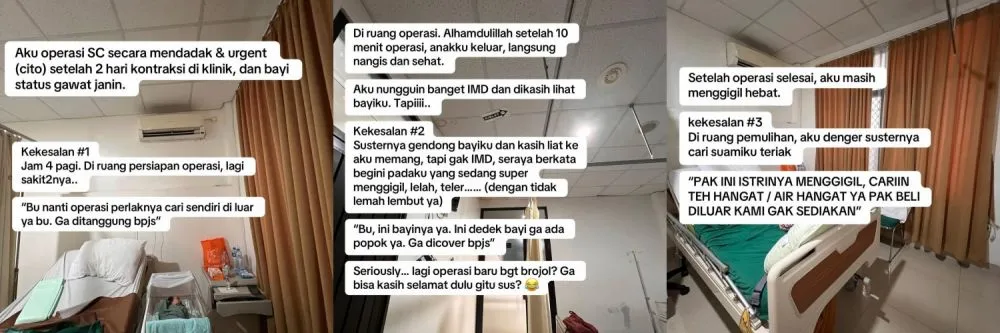 Wanita pelayanan buruk saat lahiran BPJS © TikTok