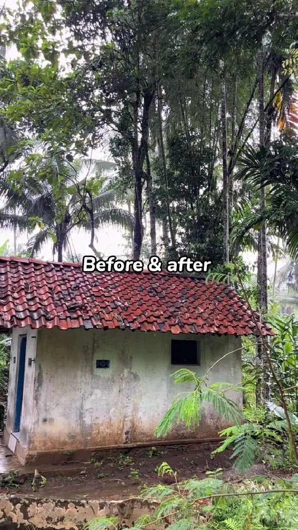anak muda renovasi masjid kumuh © TikTok