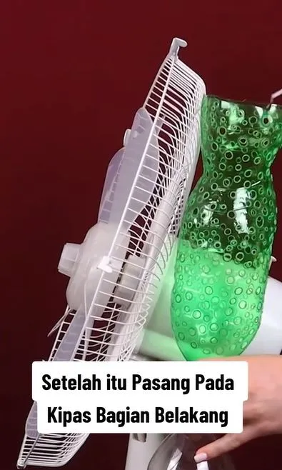 trik low bujet bikin kipas jadi super sejuk TikTok trik low bujet bikin kipas jadi super sejuk TikTok