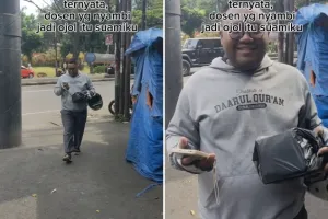 Wanita ini beberkan suaminya berprofesi dosen nyambi jadi driver ojol, ogah ambil kerjaan tak berkah